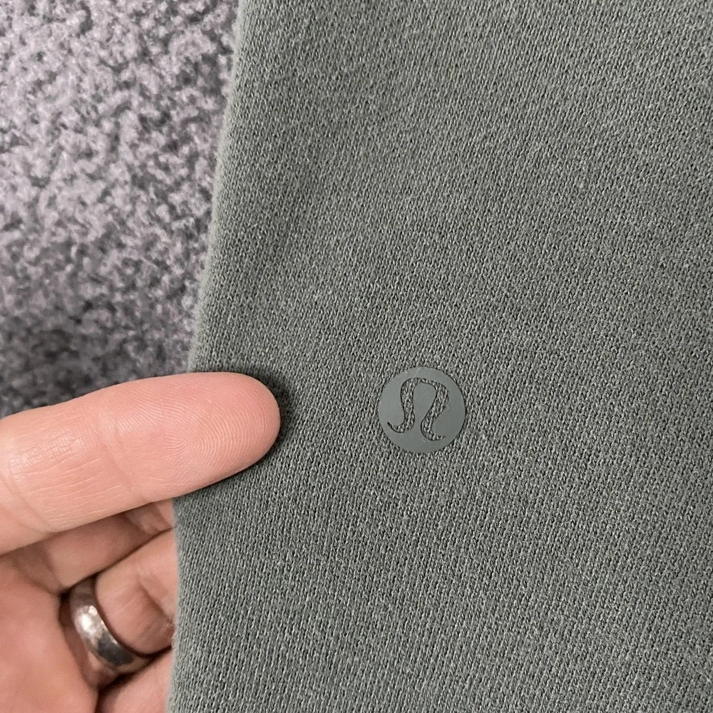 Lululemon Steady State Jogger Pants Mens Small Green Fleece Sweatpants LM5AVSS - Picture 6 of 10